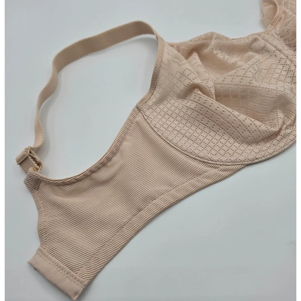 Wacoal Underwire Bra Womens 34G Nude Excellent Retro Chic Lace 857210